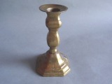 Bronze candlestick, h 13.5 cm
