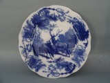 Duļevo - Šķīvis ar briedi. Porcelāns, d 24 cm