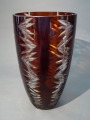 Iļģuciema stikla fabrika - Vāze sarkana, h 20 cm