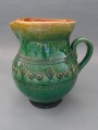 Kombināts Māksla - Krūze zaļā, keramika, 1950.-60.ie gadi, h 16 cm