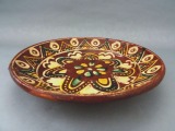 Plate, ceramics, handmade, 1930s, d 18.5 cm