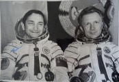 Fotogrāfija kosmonauti Bikovskis Valērijs Fjodorovičs un Ian Zigmunds