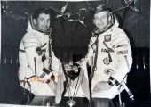 Fotogrāfija kosmonauti Hermaševskis Miroslavs un Klimuks Pjotrs ​​Ilyich