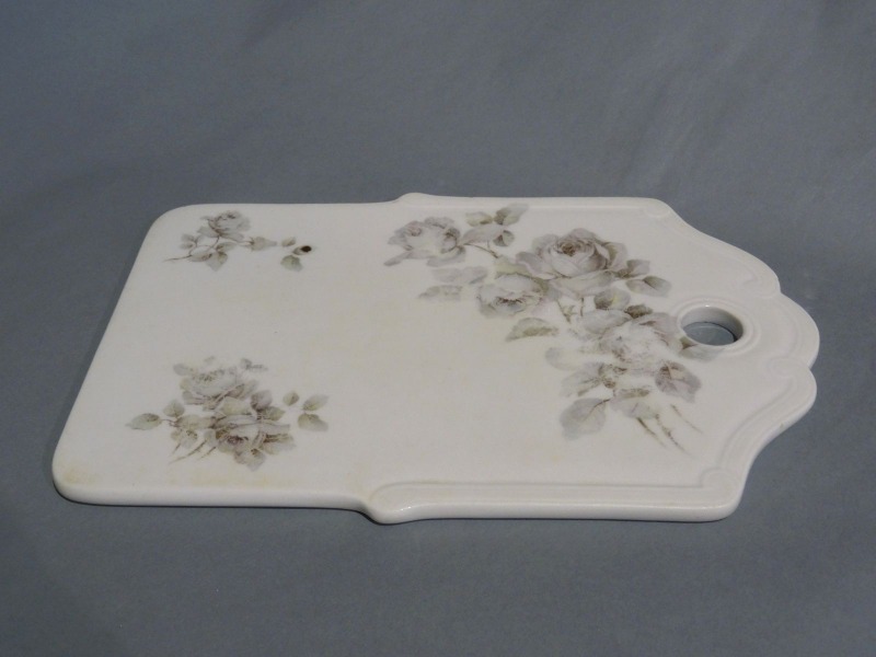 Cheese board, porcelain, 26x17.5 cm