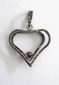 Silver pendant heart 2,25 gr. 3,2 x 2,3 cm
