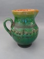 Kombināts Māksla - кружка зелёная, керамика, 1950-е-60-е годы, h 16 см