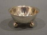 Silver salt shaker 875 fineness, 8.30g. Latvia, d 4 cm, h 2 cm