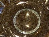 Chrystal blue vase d 25 cm