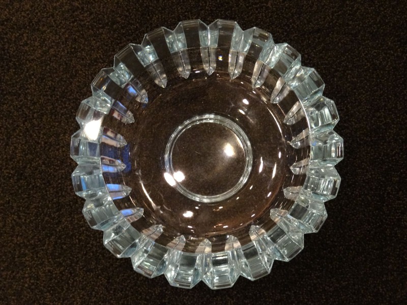 Chrystal blue vase d 25 cm