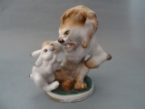 Hare when he was drunk. 1950-60, the author of the model B. Ya.Vorobyov, porcelain, h 14 cm