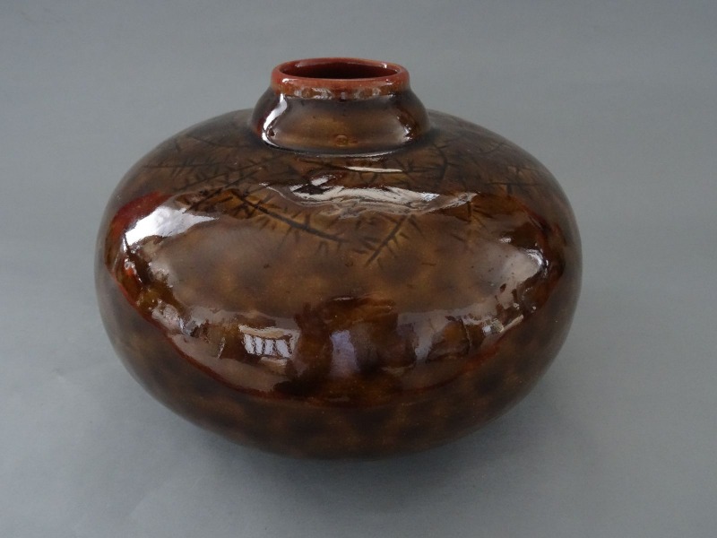ЛКСФ - Ваза, керамика, h 14 см.
