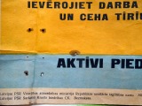 V. Zariņa - plakāts 1962., ar defektu 41x57 cm