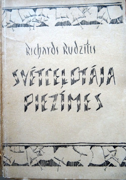 Svētceļotāja piezīmes - Rihards Rudzītis. A/S Valters un Rapa, 1929