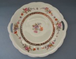 Jessen Primavera glaze - Plate with flowers porcelain, d 28 cm