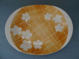 PFF Rīga - Plate with flowers, porcelain, 31x25 cm