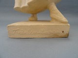 Folk girl, plaster, h 31 cm
