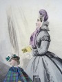 Gravīra no Parīzes modes žurnāla "Les Modes Parisiennes" 19.gs. beigas, 27x18,5 cm