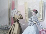 Gravīra no Parīzes modes žurnāla "Les Modes Parisiennes" 19.gs. beigas, 27x18,5 cm