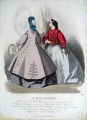 Engraving from the Paris fashion magazine "Les Modes Parisiennes"end of 19th century, 27x18.5 cm