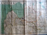Карта Латвии 1920г., Издание Фонда Олава, 86х124,5 см