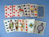Spēļu kārtis ar kasti, 1930tie gadi, 2 nepilni komplekti