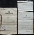 Патентное свидетельство, 3 документа, 1939, 1940 гг.