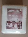 PFF Riga - Porcelain box "Panorama of Riga" 1950s, h 5.5x11.5x9.5 cm