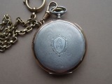 Tissot silver pocket watch