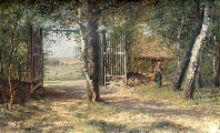 At the gate