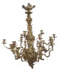 Bronze chandelier. H 90 cm W 80 cm