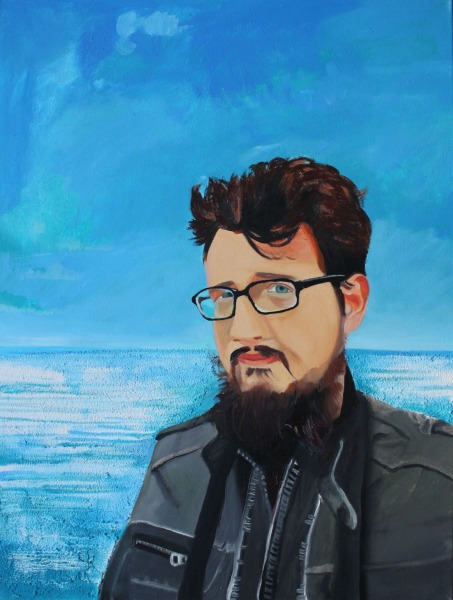  Эдгарс на берегу.