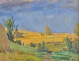 Пейзаж с сеном