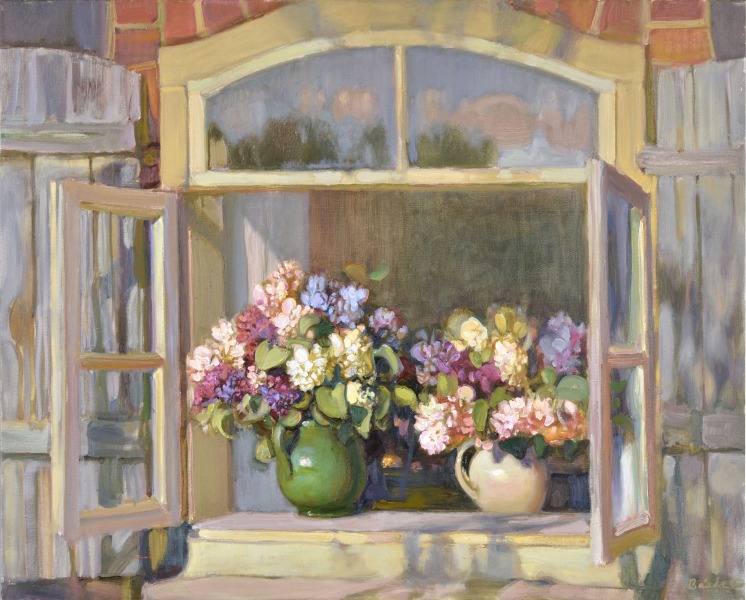 Lilacs in the window