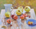 Still life with apples