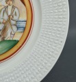 Фарфоровая тарелка по эскизу Романа Суты. Сцена из жизни рыбаков
