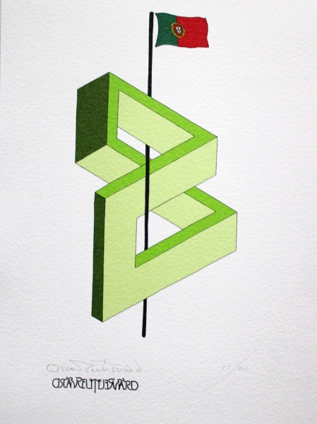 Fifteen European Impossible Figures, Portugal. 39,5x30 cm