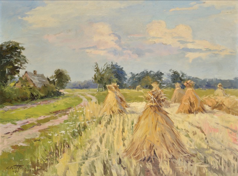 Ainava ar siena gubām
