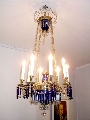 Ceiling light blue with pendants