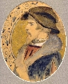Jauna vīrieša portrets profilā