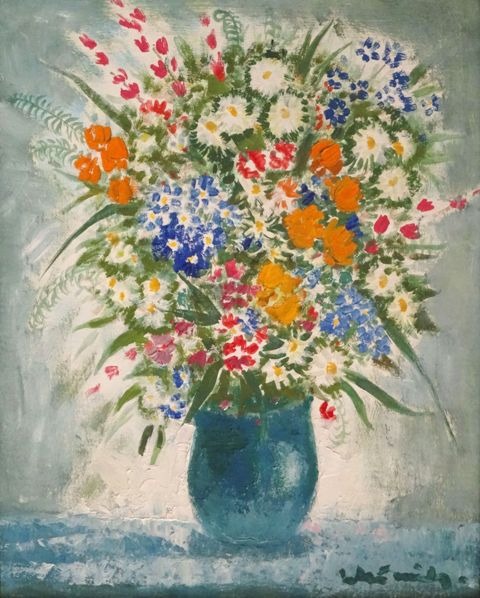 Vase with field flowers